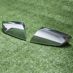 Set of 2 Clip-On Triple Mirror Covers for Chevy Impala (2014–2020) Chrome