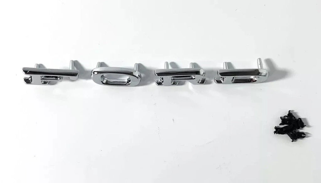 Chrome Hood Emblem Letter Set with Clips for 1967 Ford Mustang (1967)