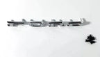 Chrome Hood Emblem Letter Set with Clips for 1967 Ford Mustang (1967)