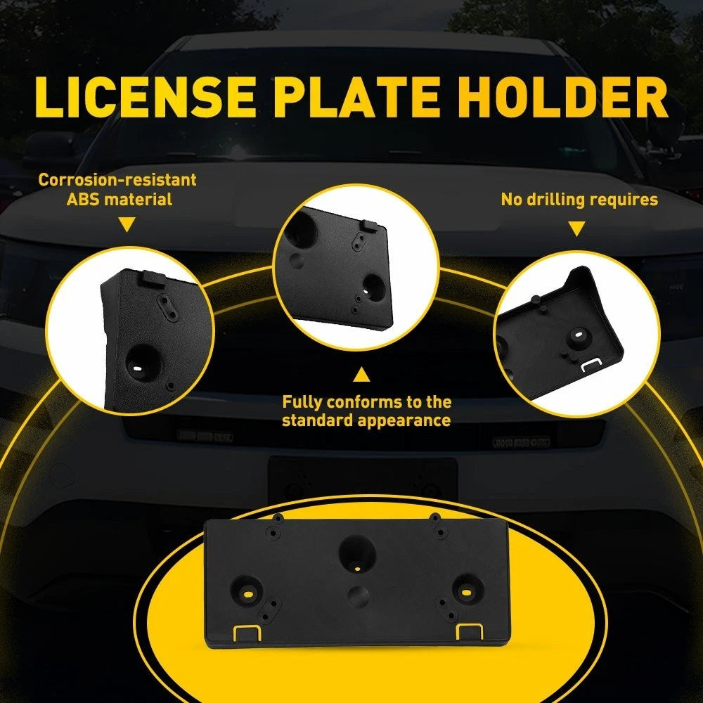 Front Black License Plate Bracket for Ford Explorer (2016–2017) FB5Z17A385AA