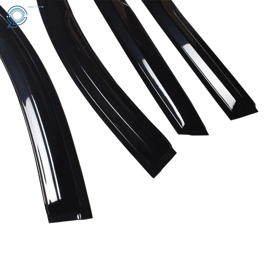 Set of 4 Black Window Visors for Nissan Rogue (2014-2019)