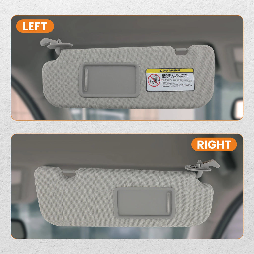 2X Side Sun Visor Pair with Mirror for Hyundai Veloster (2012–2015) 85220-2V140-TX