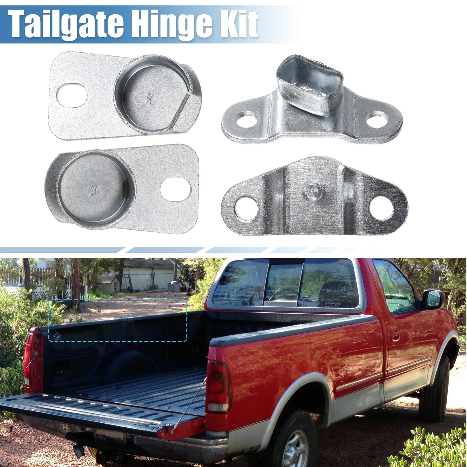 Set of 2 Tailgate Hinge Kit No.15521579/15603558 for GMC C1500 Pickup (1988–1999)