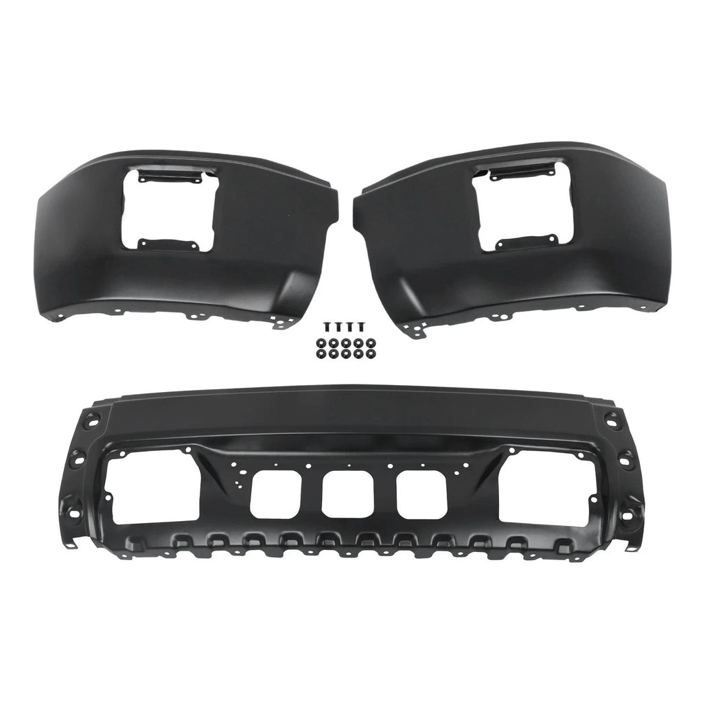 Front Bumper Face Bar for GMC Sierra 1500 (2014–2015) Black Steel