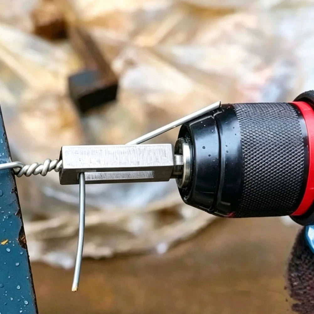 Metal Wire Twister for Drill for 9 AWG and 11 AWG Fencing Wire