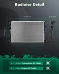 Radiator for Chrysler 200 (2015–2017) & Jeep Cherokee (2014–2018) 2.4L 3.6L