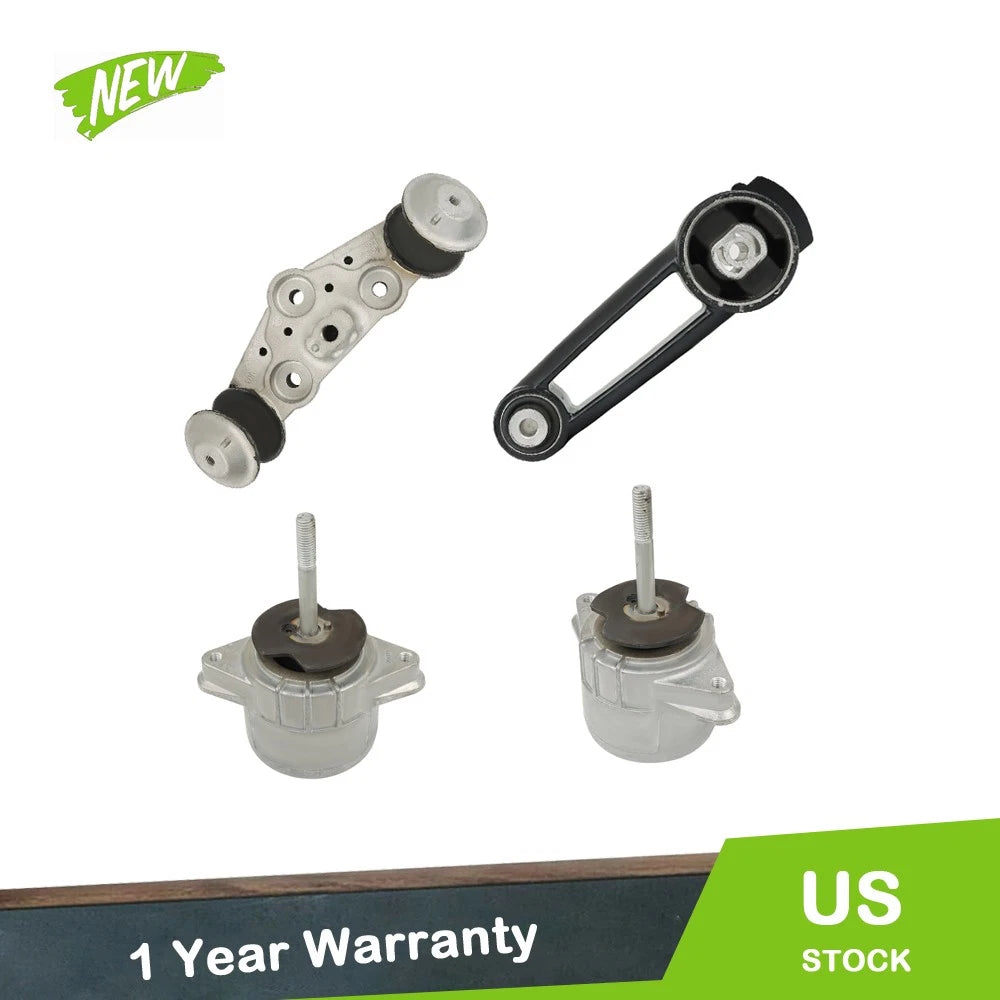 Set of 4 Engine & Trans Mounts for Porsche Panamera 3.0L 3.6L (2011–2016) 10003 9833