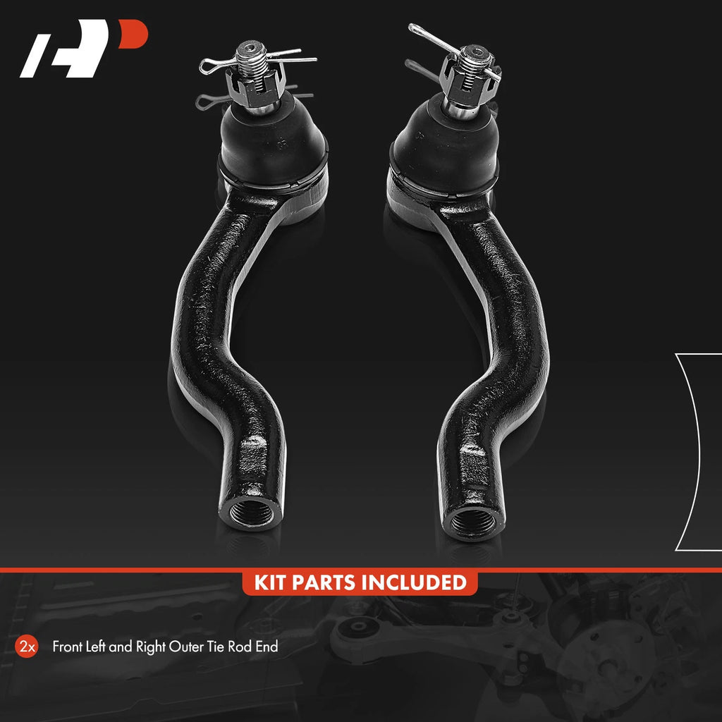 2X Front Outer Tie Rod End for Nissan Titan (2017-2023)