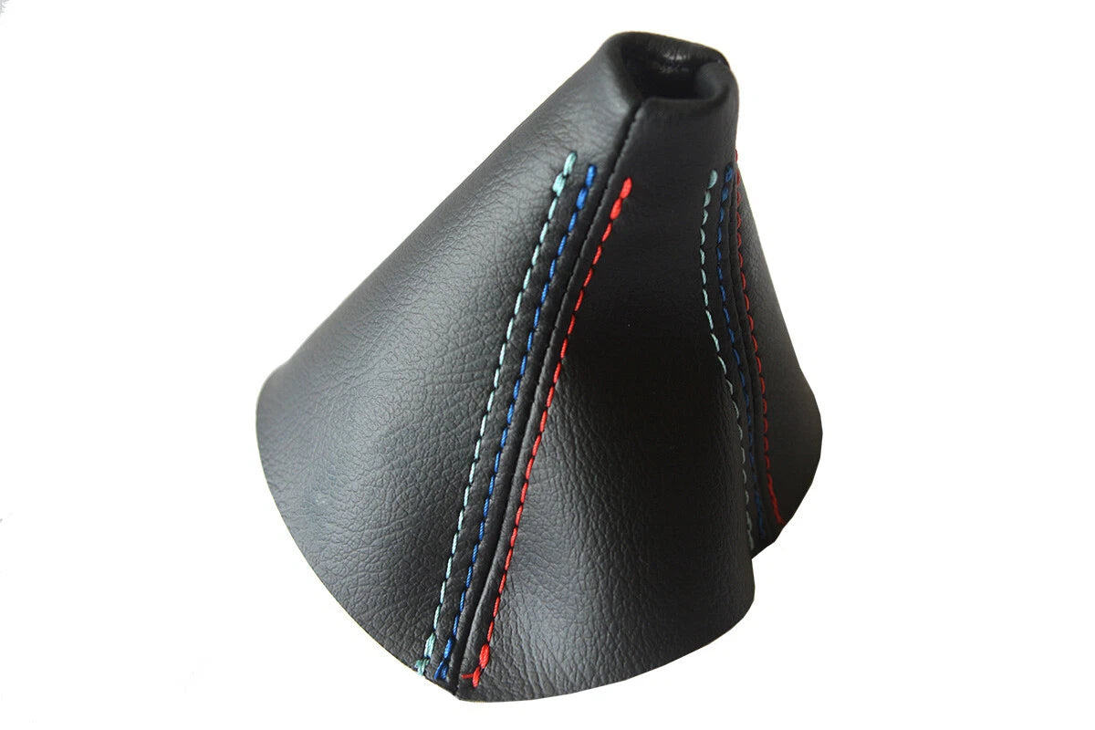 Leather Automatic Shift Boot Cover for BMW E81 E82 E87 (2004–2013) Black M Type