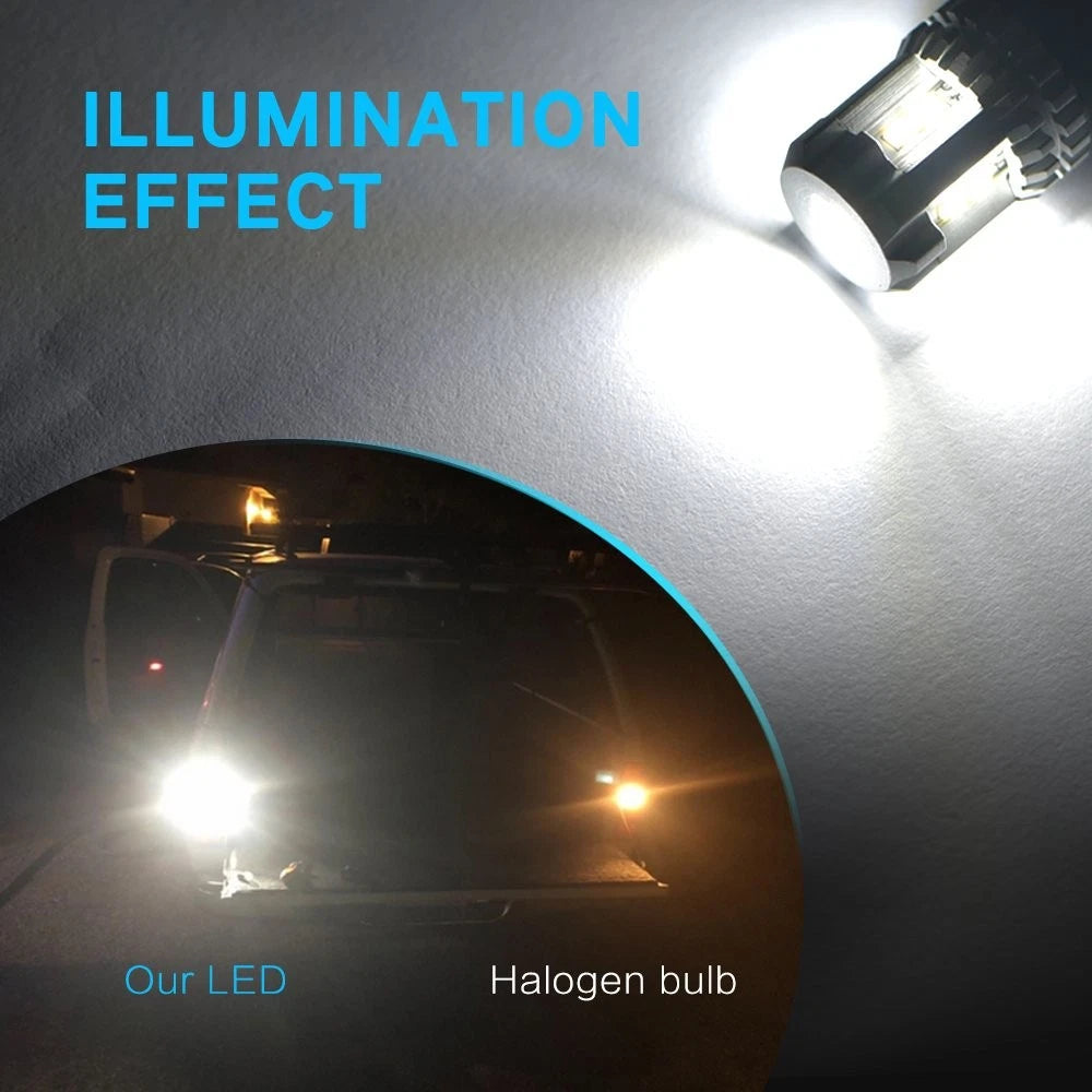 2X LED Tail Brake Backup Reverse Light Bulbs