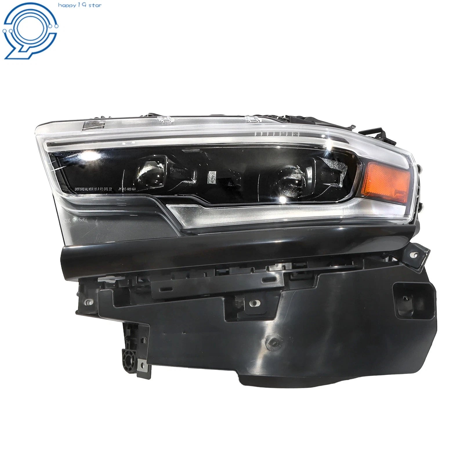 Full LED Headlight for Ram 1500 (2019–2024) Dual Projector Black Driver Side
