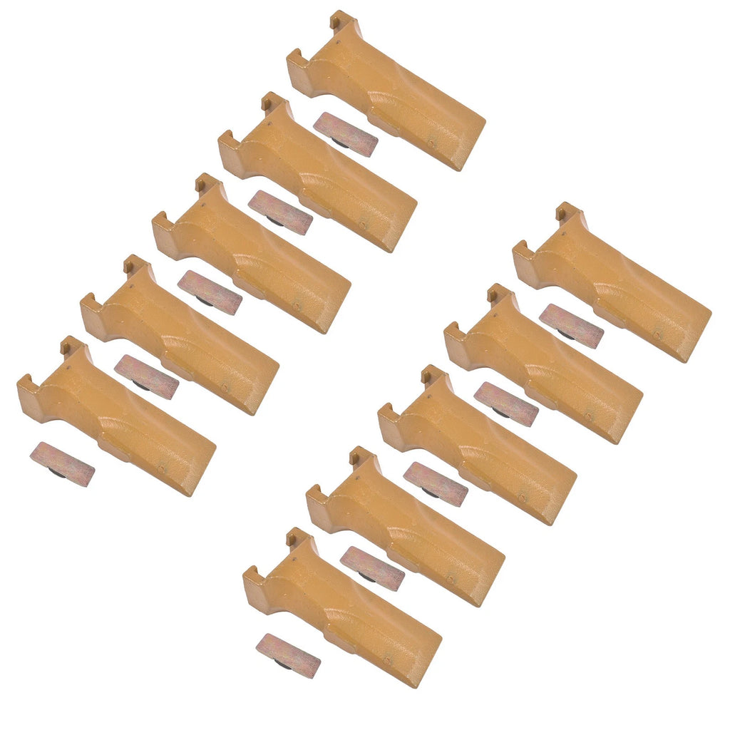 Set of 10 Bucket Teeth for Backhoe Loader (Compatible with V17SYL)