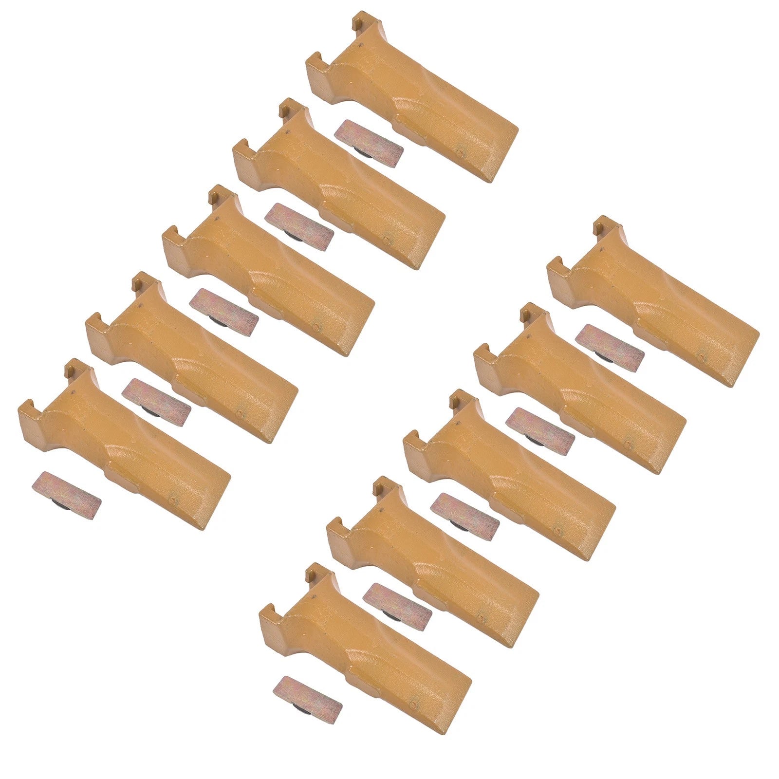 Set of 10 Bucket Teeth for Backhoe Loader (Compatible with V17SYL)