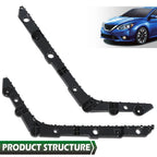 Set of 2 Rear Bumper Bracket Retainers for Nissan Sentra (2013–2019)