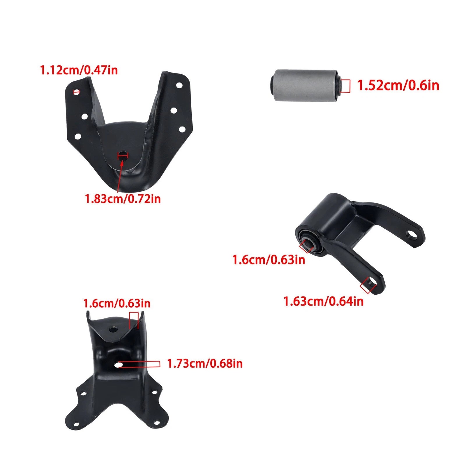 Leaf Spring Shackles for Ford Excursion F250 F350 (1999–2007)