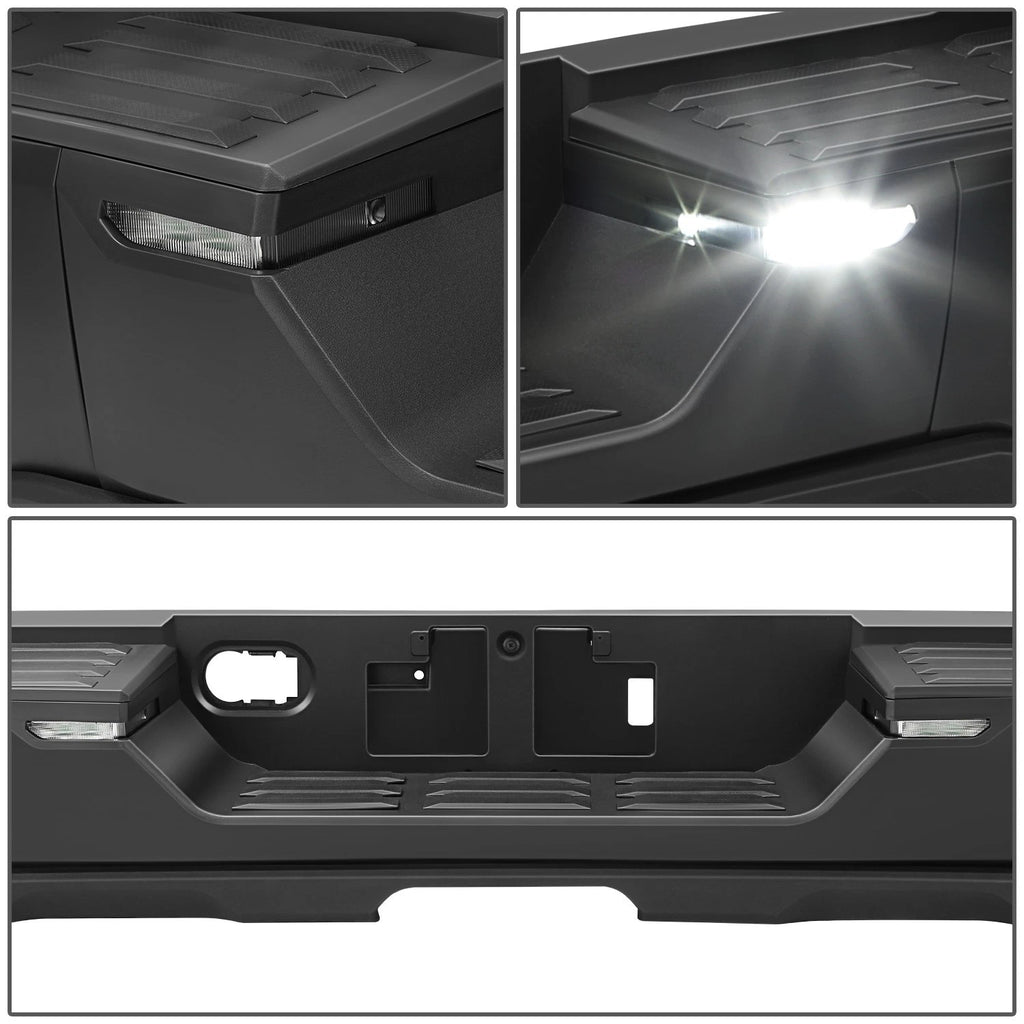 Rear Step Bumper for Toyota Tundra (2022–2026) Black w/o Sensor Holes