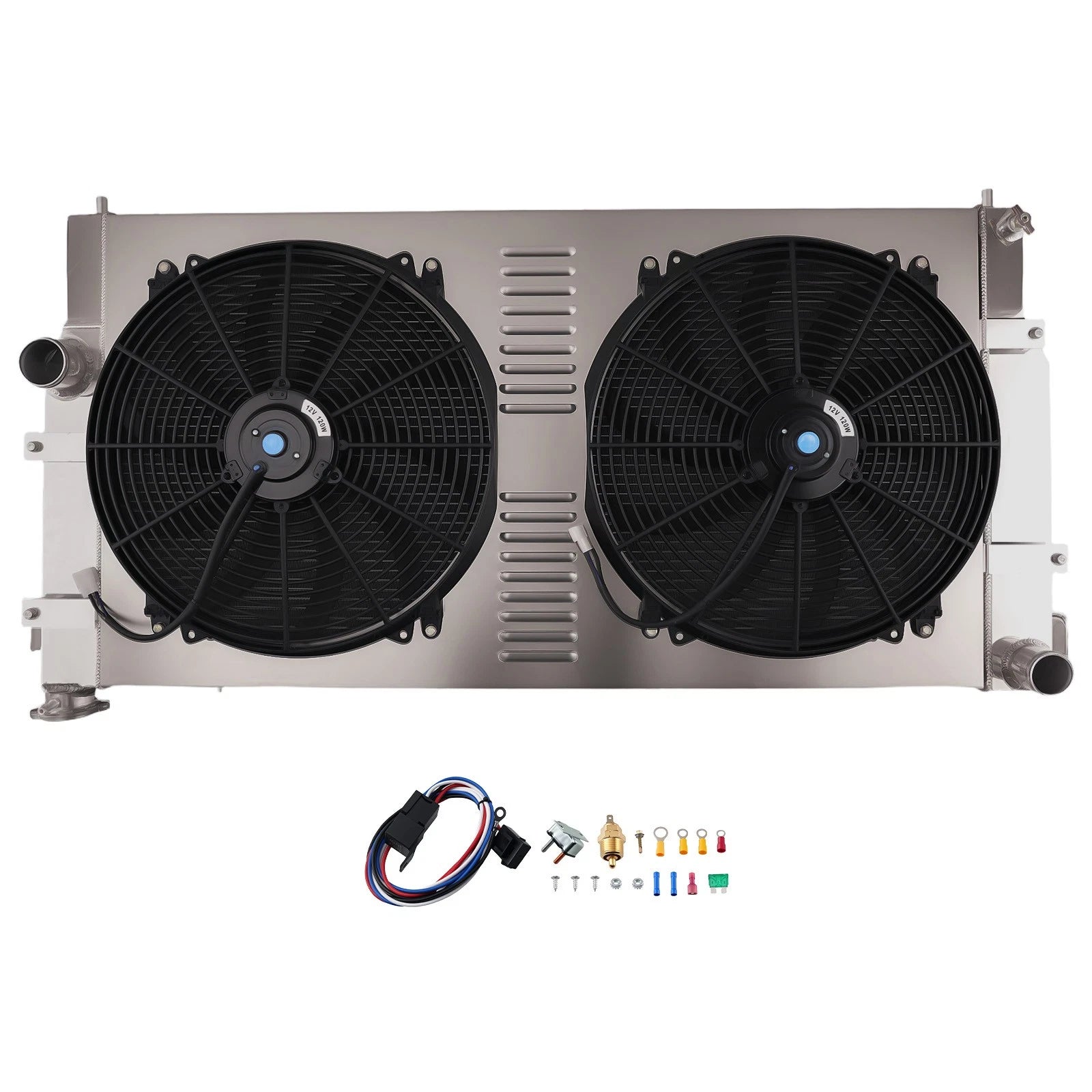 4 Row Aluminum Radiator Shroud Fan for Dodge Ram 2500/3500 (1994–2002)