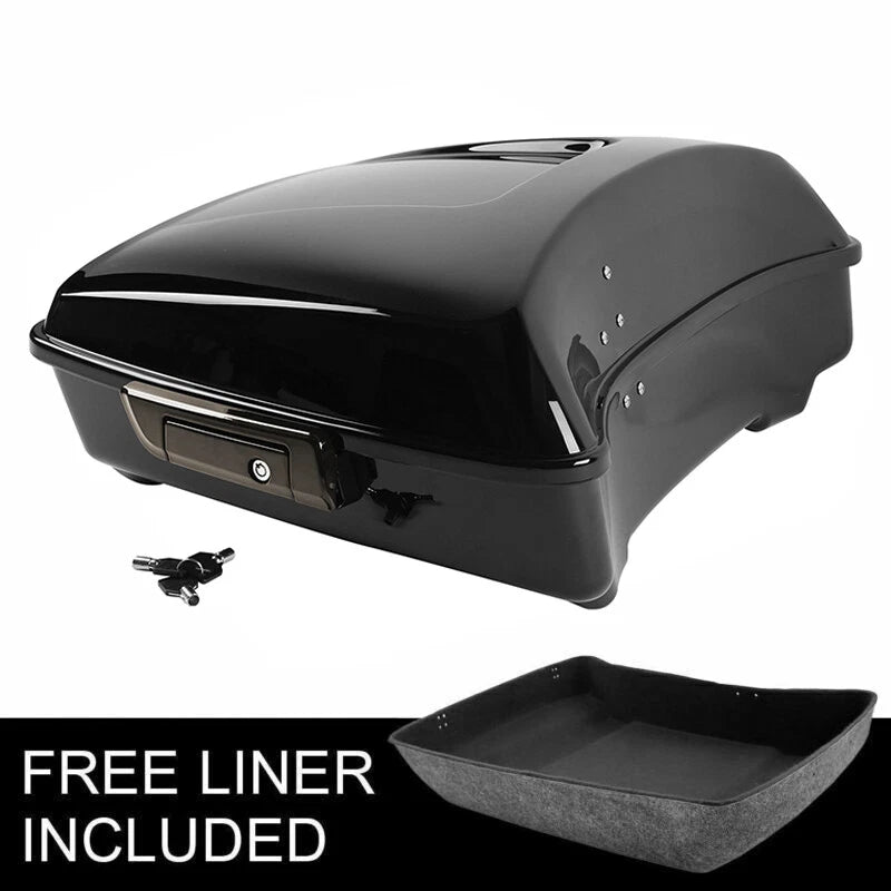 Chopped Trunk Luggage for Harley Touring Street Road Glide (2014–2026) Black