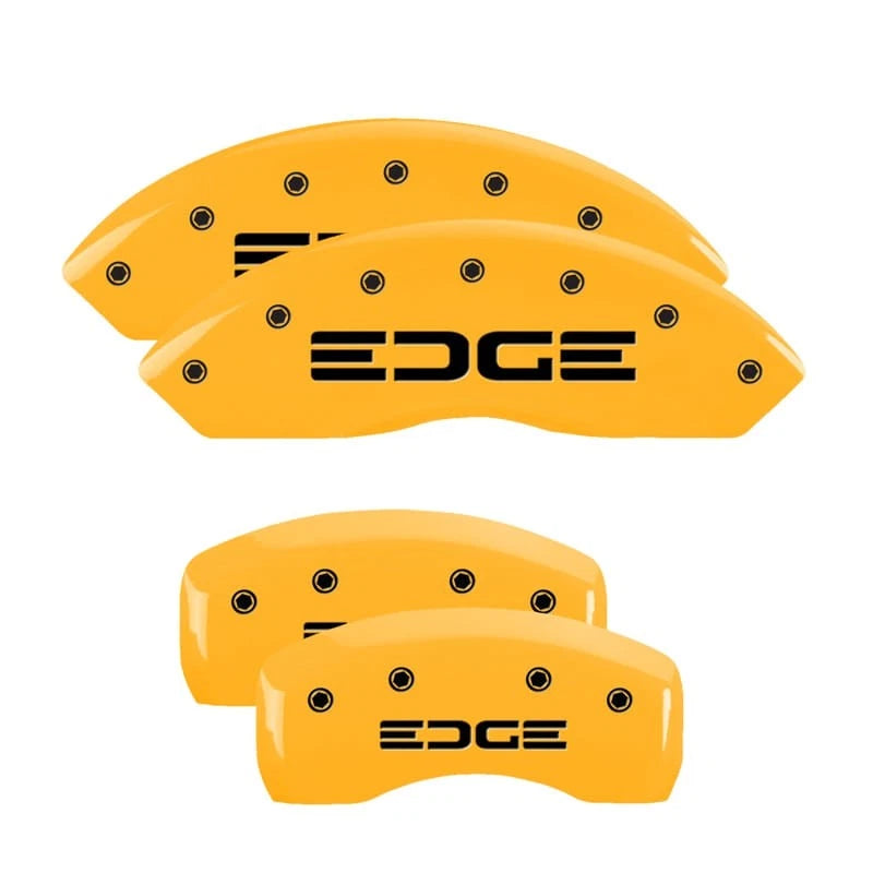 Set of 4 Caliper Covers Yellow Edge Style for Ford Edge (2019–2020)