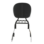 Chrome/Black Backrest Sissy Bar Luggage Rack for Harley Sportster 883 (2004–2022)