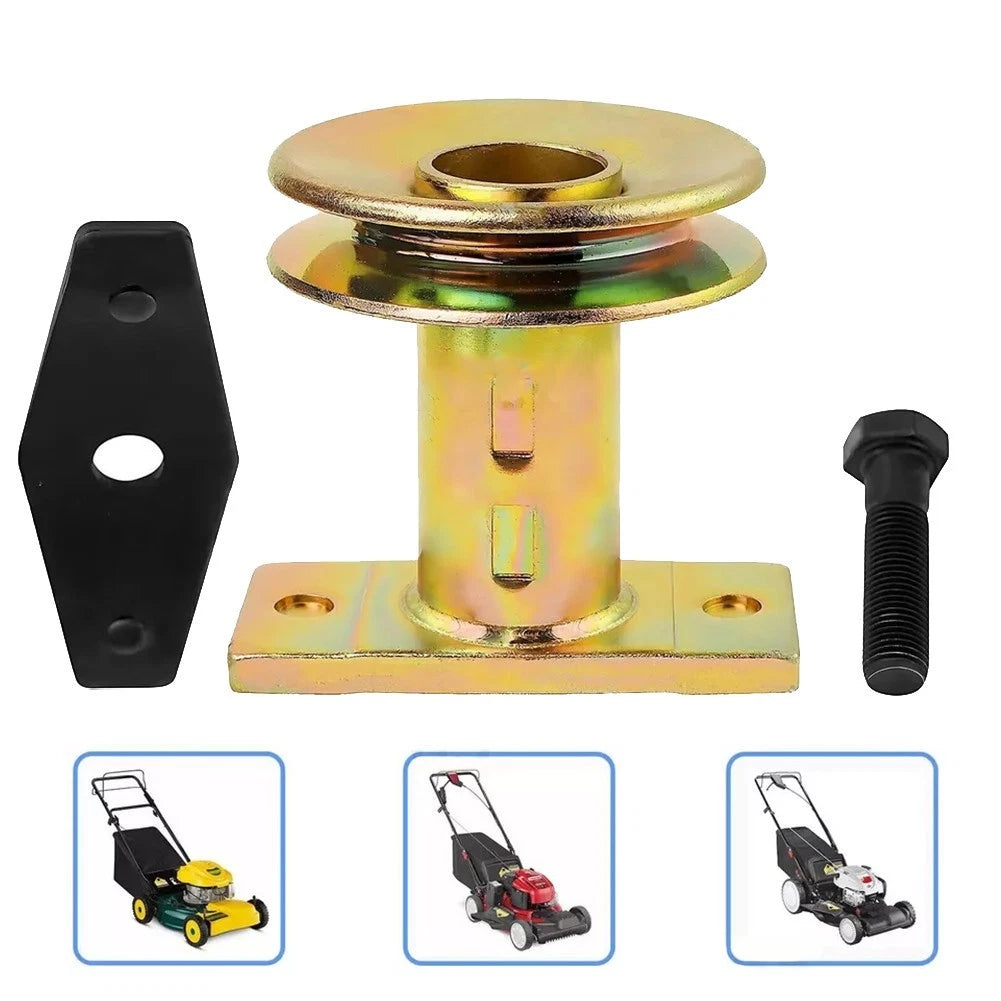 Lawn Mower Blade Adapter with Pulley Set for Smooth Cutting Performance