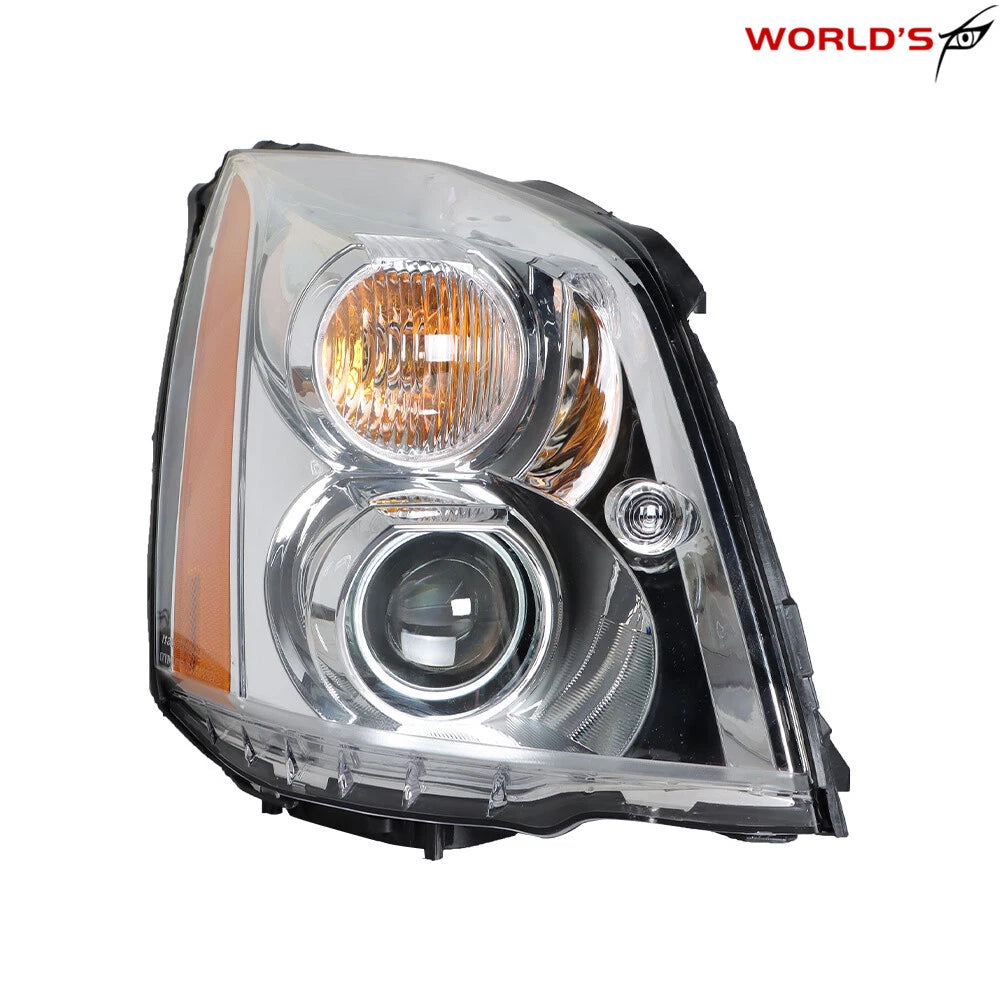 Right Headlight for Cadillac DTS (2008–2011) HID Chrome Housing Clear Lens