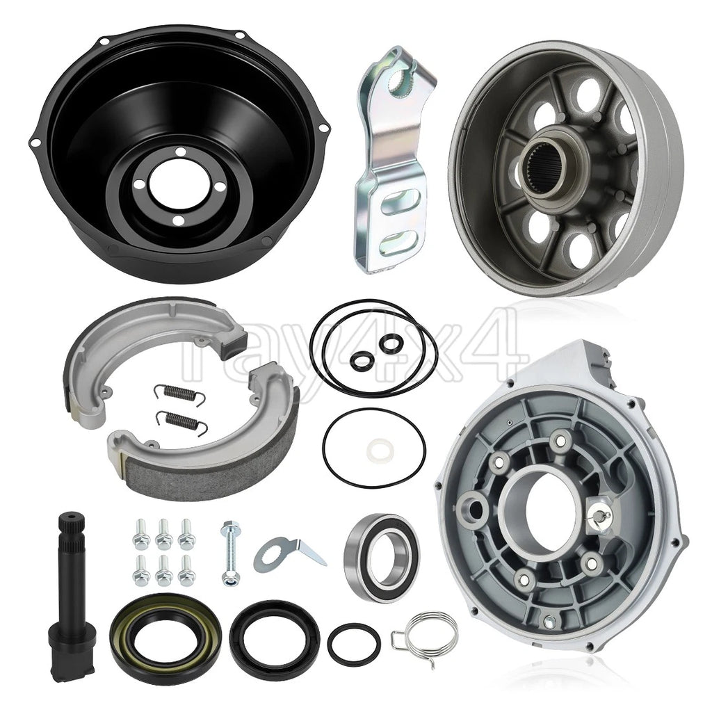 Rear Brake Panel & Drum for Honda Fourtrax 300 TRX300 TRX300FW (1988–2000) 43100-HC4-010