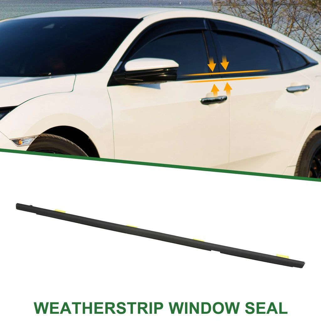 Rear Left Weatherstrip Window Seal No. 72910S5A003 for Honda Civic (2001–2005)