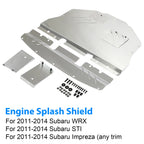 Engine Splash Shield Under Tray Skid Plate for Subaru WRX Impreza (2011–2014)