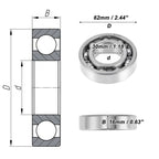 6206 Deep Groove Ball Bearing for Scooter Skateboard Wheel (30x62x16mm)