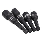 4Pcs Magnetic Socket Nut Driver Set for Drill Bit Tools