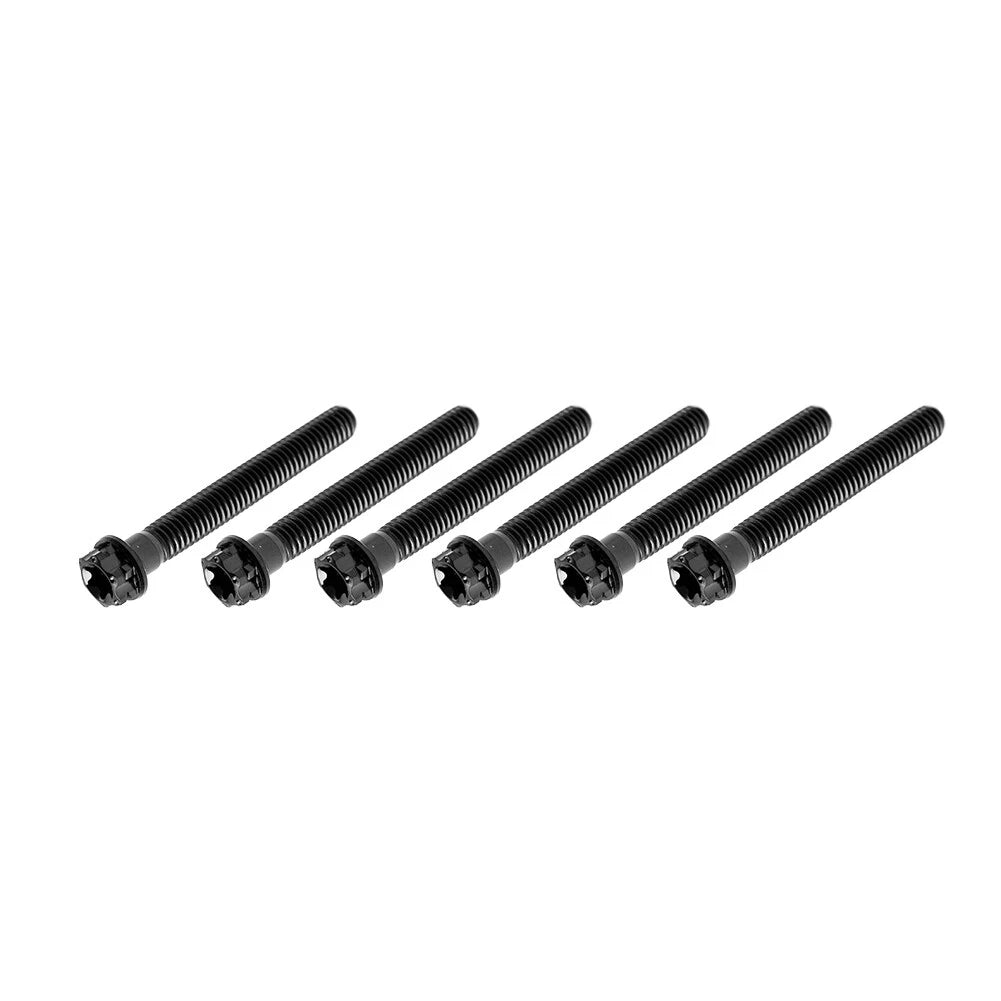 6pcs M6x45mm Titanium Torx Head Flange Screws for Motorcycle Bike