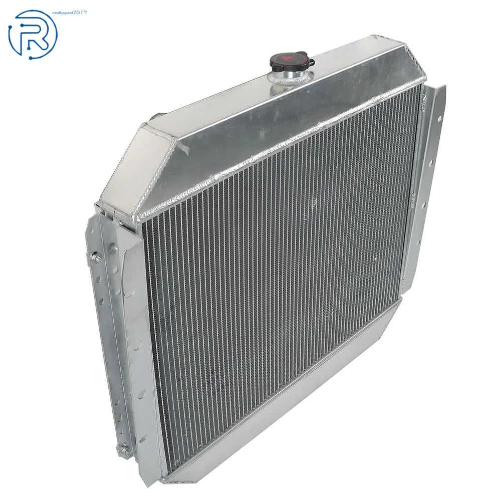 4 Row Radiator with Shroud Fan & Relay for Ford F350 F250 F100 (1966–1979)