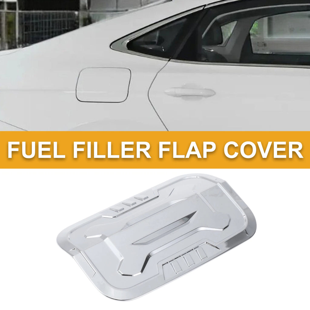 Fuel Tank Door Cap for Toyota Prado (2024–2025) Chrome Silver Tone