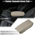 Center Console Cover Pad for Hyundai Tucson (2022–2023) Faux Leather Beige