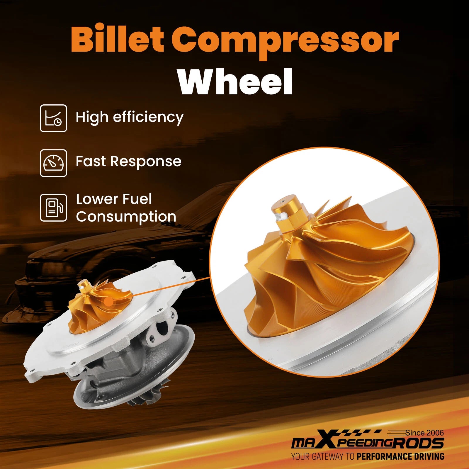 Billet Turbo Cartridge for Chevy GMC Silverado Sierra 2500 (2011–2016)