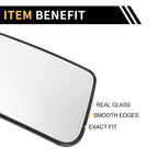 Heated Mirror Glass Replacement for Ford F-250 F-350 (No.FL3Z17K707V)