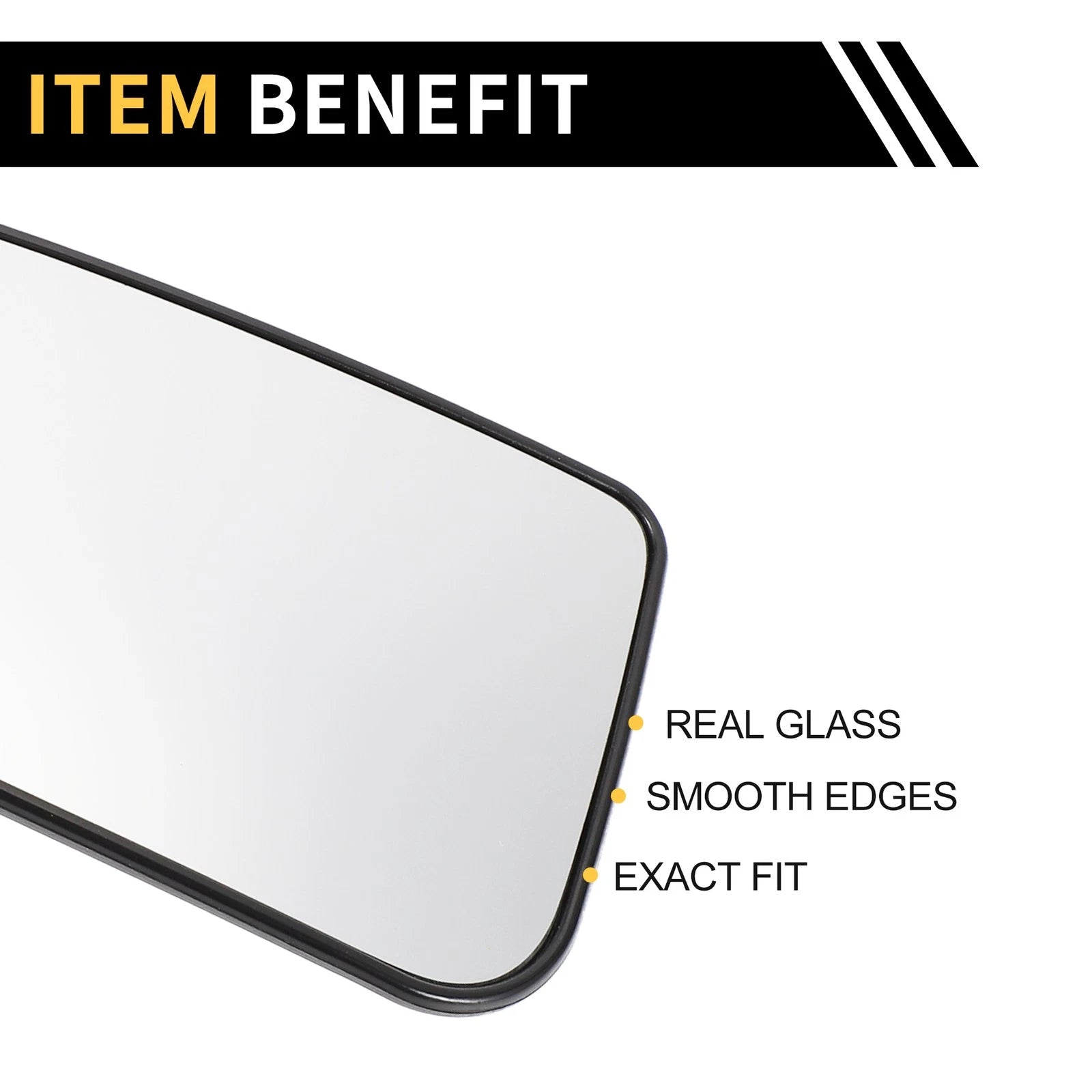 Heated Mirror Glass Replacement for Ford F-250 F-350 (No.FL3Z17K707V)