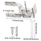 Toilet Hinge Kit for - Plastic Construction, Tools Included