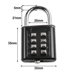 Combination Padlock for Suitcase (Zinc Alloy)