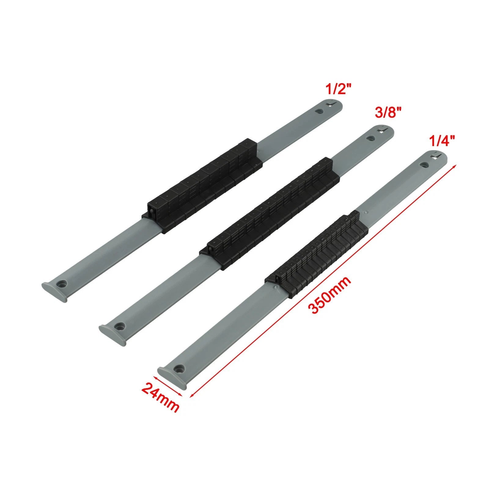 3 Pack Socket Storage Racks for Efficient Workspace Organization