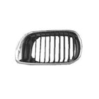 Replacement Black Chrome Plastic Driver Side Hood-Mounted Grille