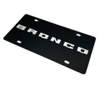 License Plate Frame Premium Black Metal for Ford Bronco (2021–2024)