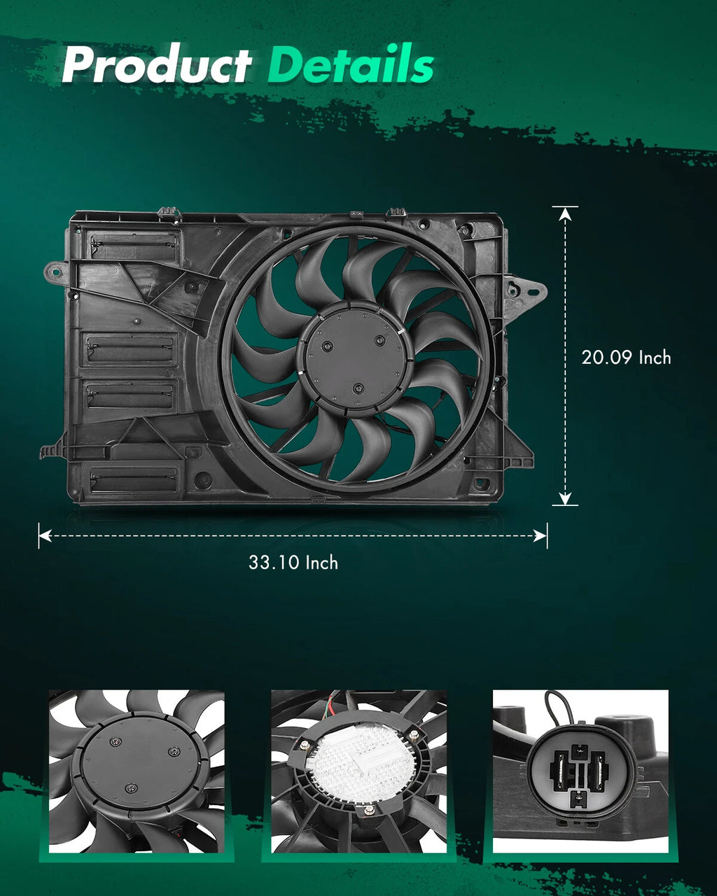 Radiator Cooling Fan for Chevrolet Malibu 2.0L (2016–2020) 624090