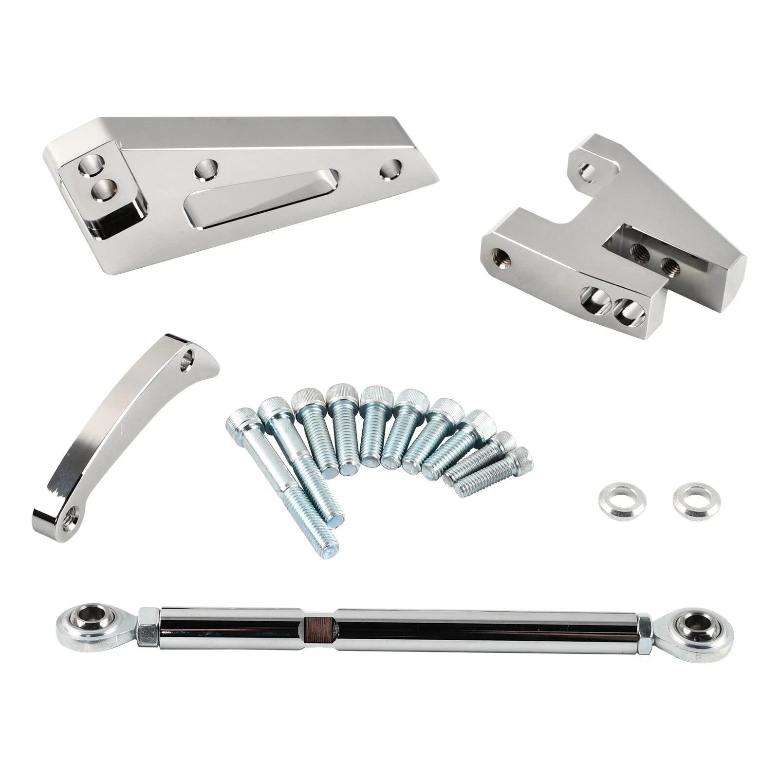 120 Amp Aluminum Alternator & SWP Bracket Kit for Chevy SBC 350