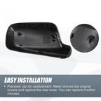 Rearview Mirror Cover Cap Black Carbon Fiber for BMW 3 Series 7 Series