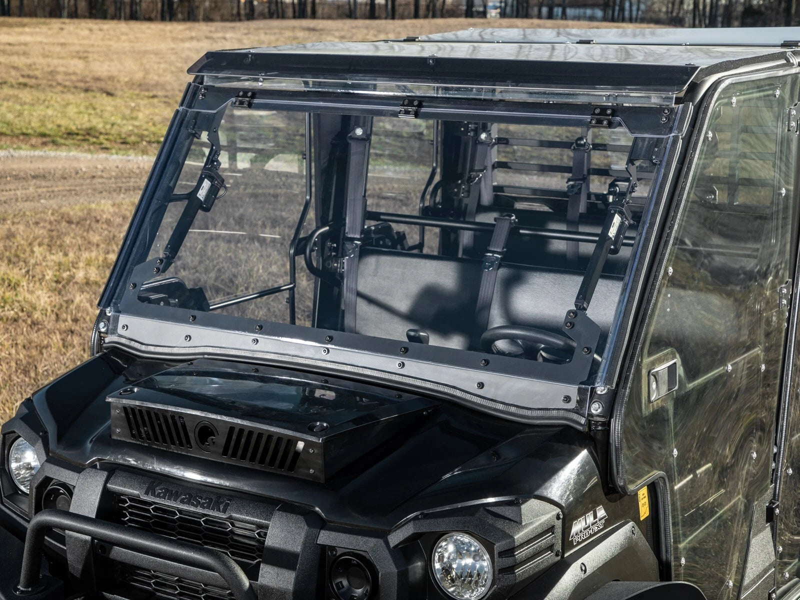 Power Flip Windshield for Kawasaki Mule Pro (2015–2023)