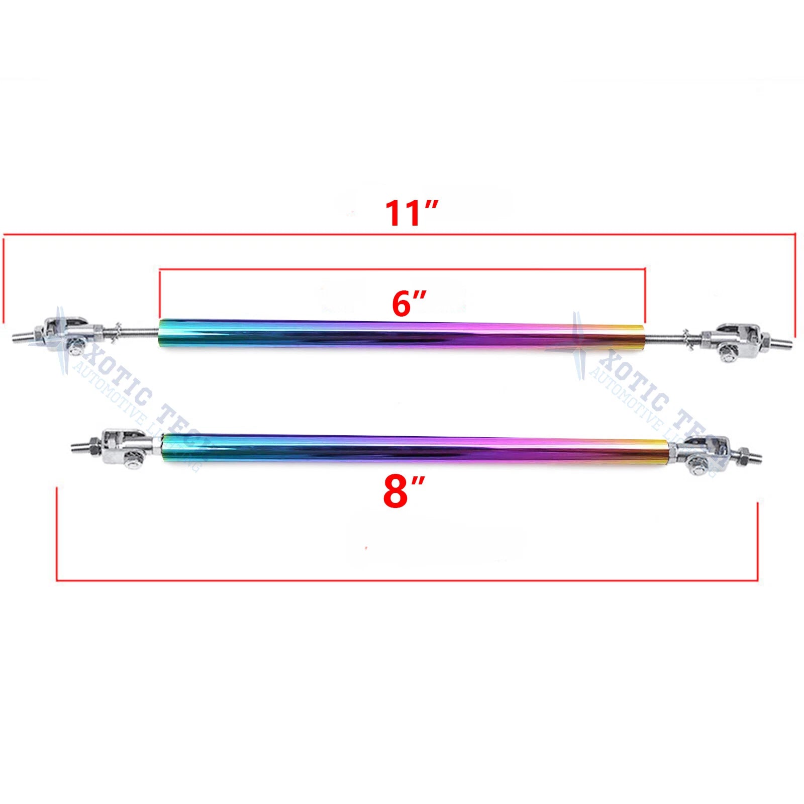 NEO Aluminum Adjust Bumper Lip Splitter Diffuser Strut Rod Tie Support Bar for 2x (YYYY-YYYY)