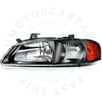 Pair Black Housing Headlights for Nissan Sentra (2000–2003)