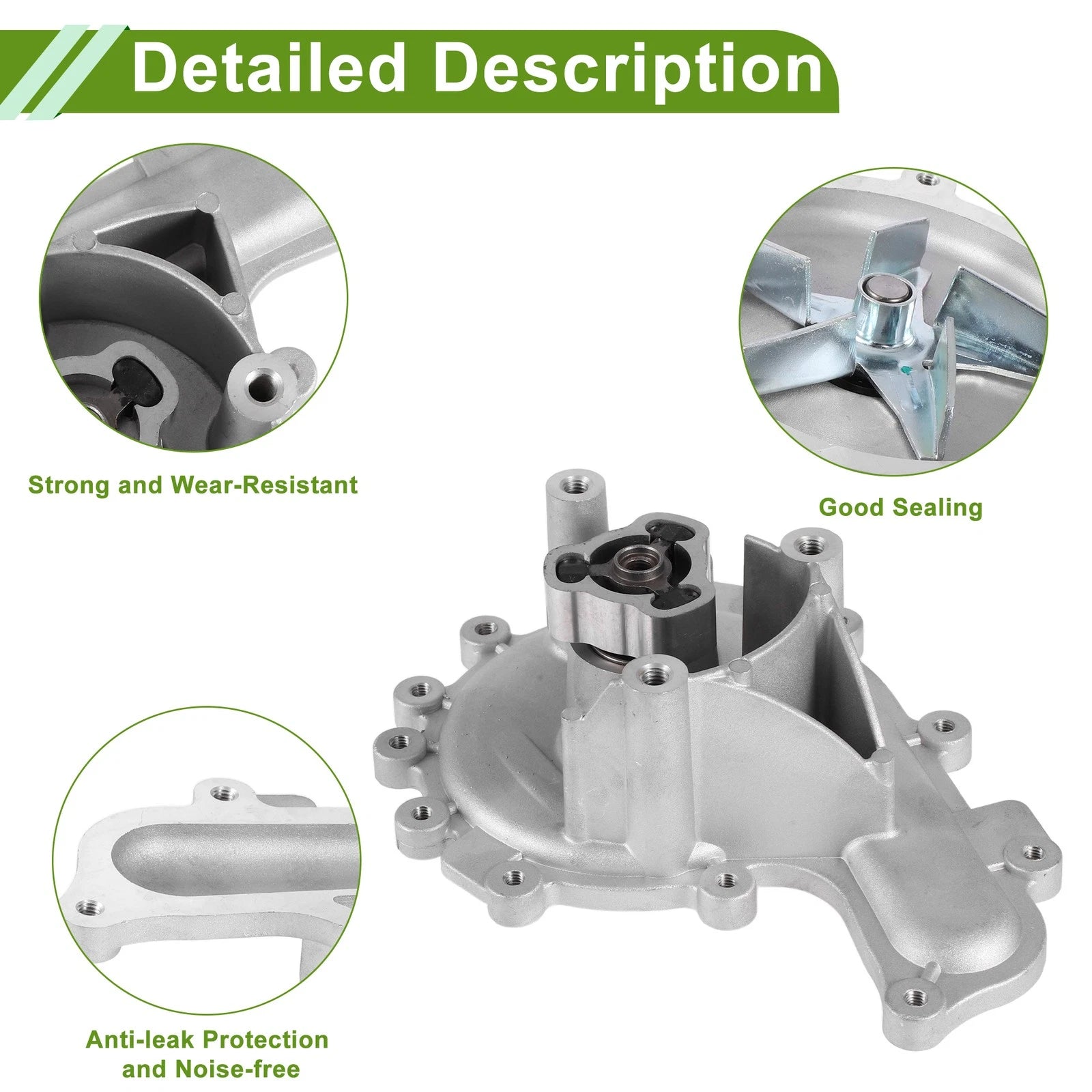 Engine Water Pump for Peugeot Boxer (2006–2024) No. 1201H6 Cooling Pump